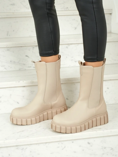 Bottines montantes pour femmes en similicuir écologique Livora