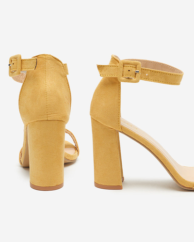 OUTLET Sandales femme jaunes sur le poste de Mavine - Footwear