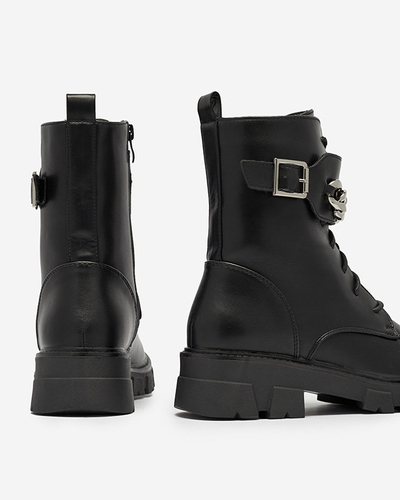 OUTLET Bottes bagger noires chauffées pour femmes Effpi- Footwear
