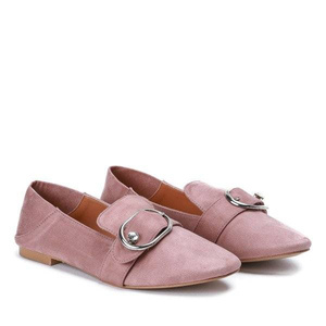 OUTLET Mocassins roses à boucle Alessia - Chaussures