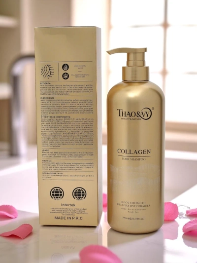 Shampooing capillaire au collagène - hydrate et lisse les cheveux