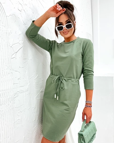 Robe en tissu à longueur genou Royalfashion pour femmes