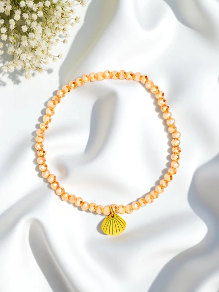 Royalfashion Bracelet pour femme avec pendentif coquillage