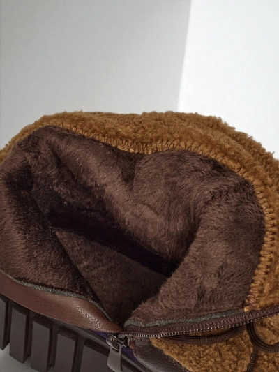 Bottines worker pour femmes avec fourrure Cindora