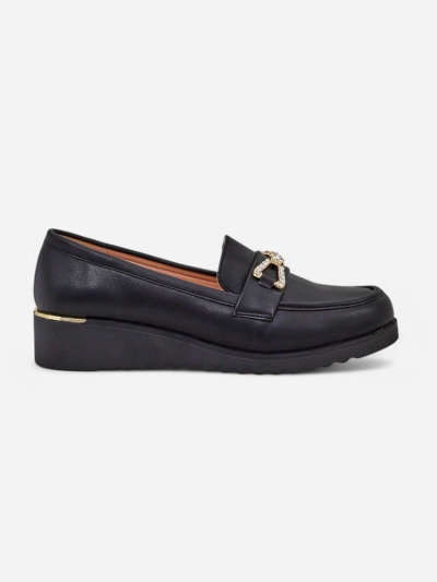 Mocassins Royalfashion pour femmes sur un petit talon Leffo