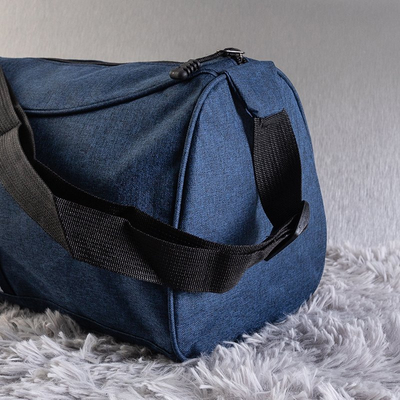 Sac de sport unisexe bleu marine avec bande - Sacs à main