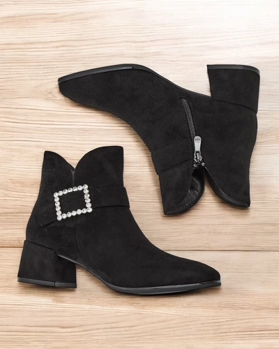 Bottines pour femmes Royalfashion à talon bas Vetti