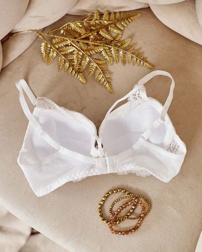 Royalfashion Soutien-gorge femme décoré de dentelle et de bretelles