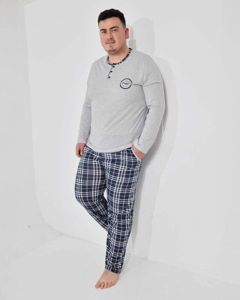 Pyjamas en coton pour hommes de Royalfashion GRANDE TAILLE