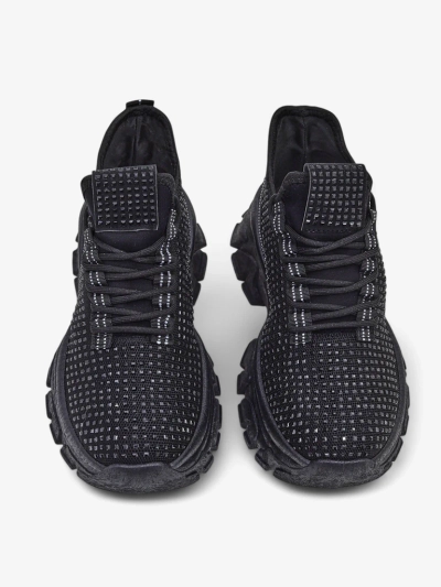 Royalfashion Baskets de Sport pour Femmes avec Strass Blysco