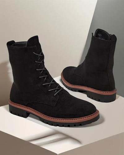 Bottines à lacets pour femmes Royalfashion Gosop