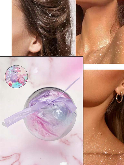 Enlumineur visage en boule douce et moelleuse