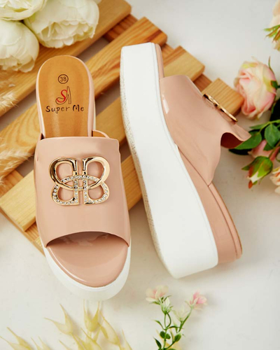 Royalfashion Tongs laquées pour femme sur Sailla