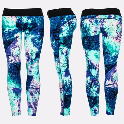 Leggings colorés avec une prédominance de bleu - Pantalon 1