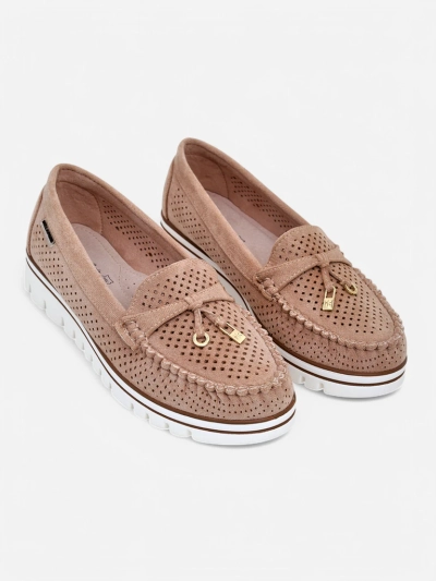 Royalfashion Mocassins perforés pour femmes Elissas