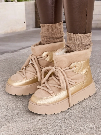 Bottes de neige à lacets pour femmes Royalfashion Iniuc