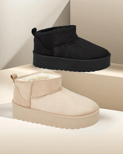 Royalfashion Bottes courtes pour femmes de neige Komano