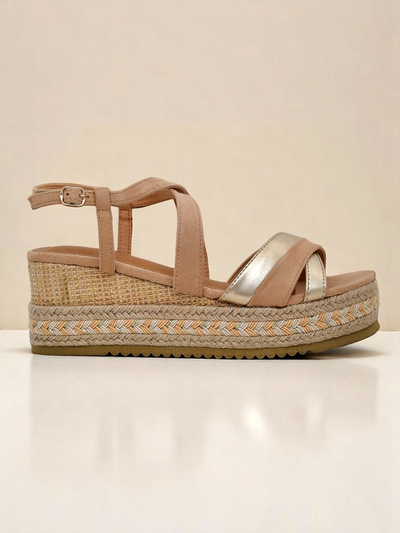 Royalfashion Sandales compensées pour femmes Eylaas