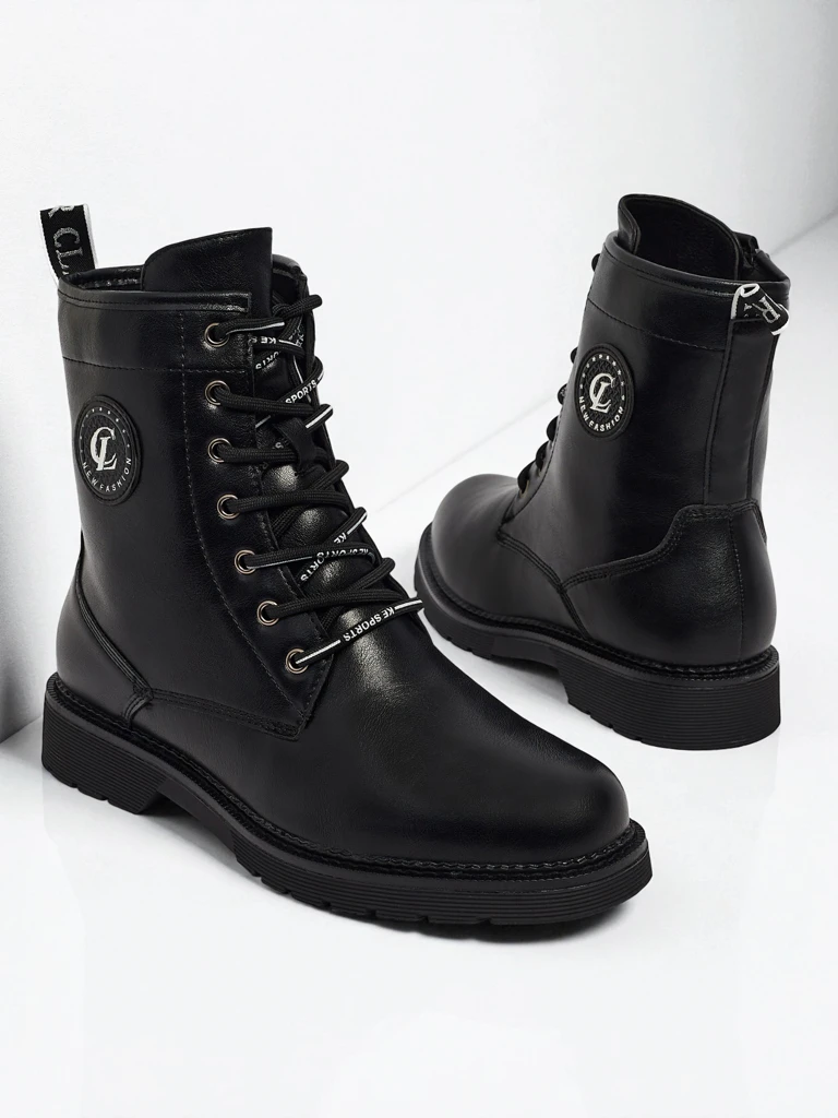 Bottines lacées pour femmes en cuir écologique Tavira