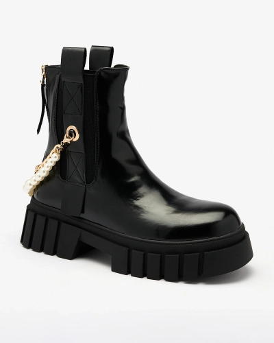 Royalfashion Bottes pour femmes noires Zifosca