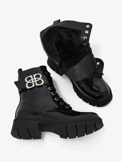 Bottines vernies pour femmes en cuir écologique Veuli