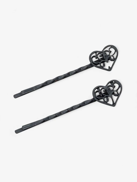 Royalfashion Barrettes avec cœurs