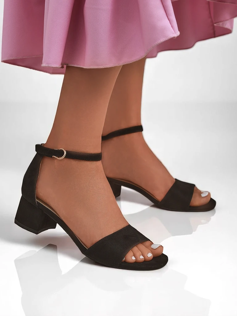 Royalfashion Sandales à talons bas SoftHeels pour femmes