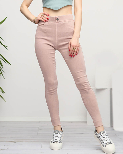 Tregging femme rose clair - Vêtements