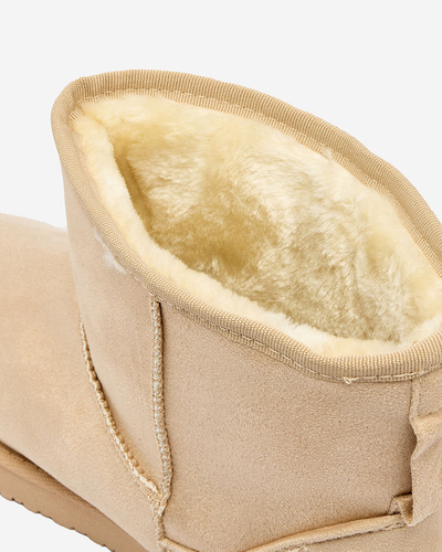Royalfashion Bottes a'la neige pour femme en beige Regodo