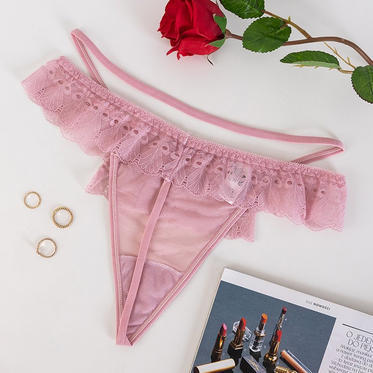 String femme rose foncé en dentelle - Sous-vêtements