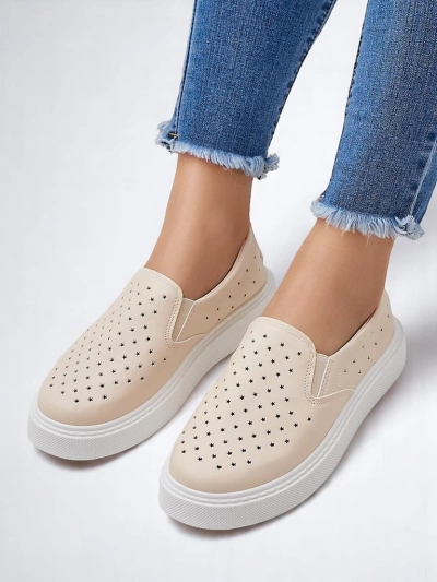 Royalfashion Chaussures de sport à lacets perforées pour femmes Vaned