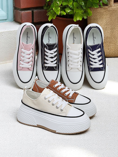 Royalfashion Baskets à plateforme pour femmes Beemes