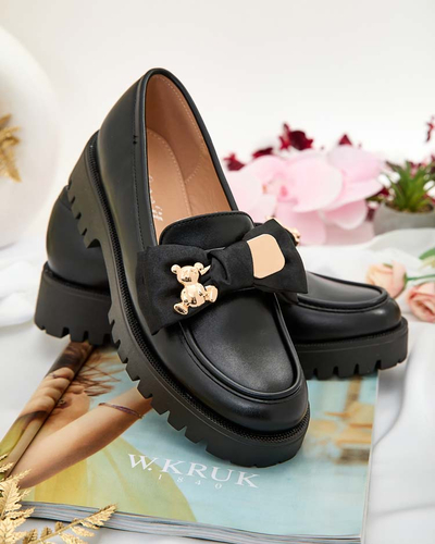 Royalfashion Mocassins femme avec nœud Mantarme