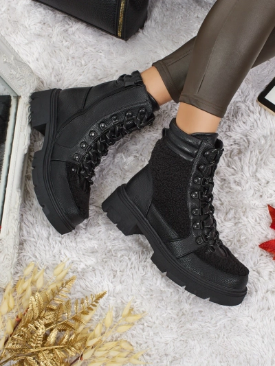 Bottines worker pour femmes avec fourrure Ardella