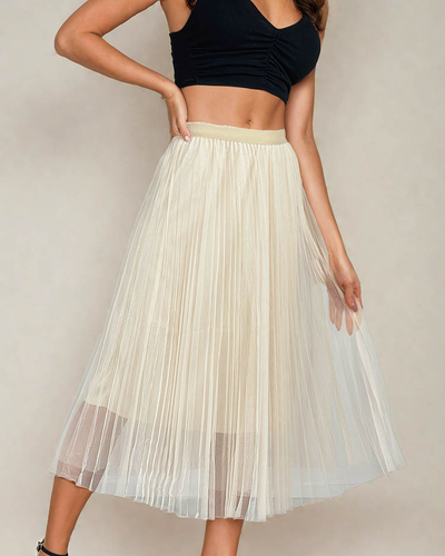 Royalfashion Jupe midi double épaisseur pour femme