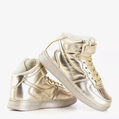 OUTLET Chaussures de sport enfant Folam dorées - Chaussures