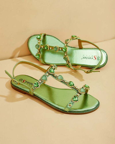 Royalfashion Sandales Selina zirconia pour femme