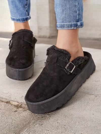 Royalfashion Bottines courtes sans talons pour femmes Poctes