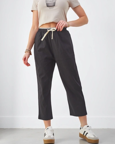 Pantalons larges en coton Royalfashion pour femmes avec lien
