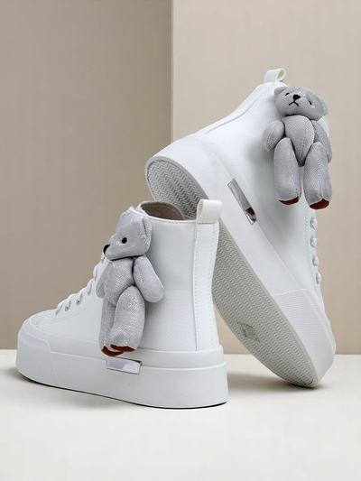 Royalfashion Baskets montantes femme avec ourson Tedi