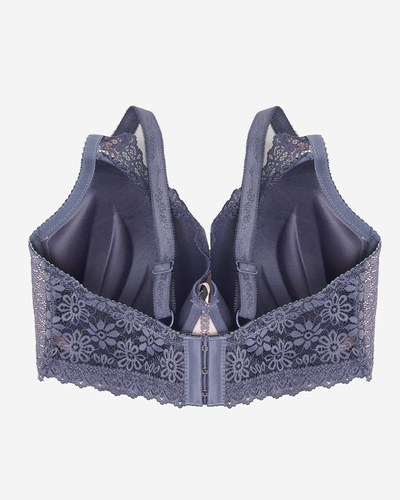Soutien-gorge rose pour femme avec dentelle violette - Sous-vêtements