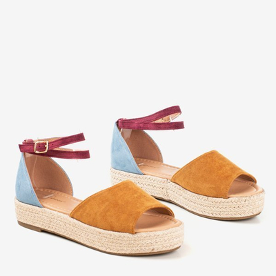 Sandales femme multicolores a&#39;la espadrilles Truly Yours - Chaussures 1