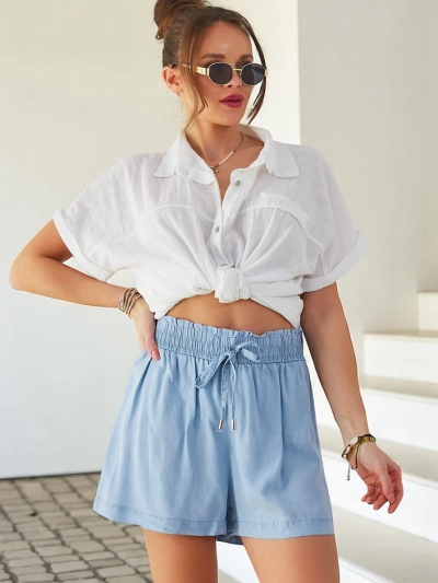 Royalfashion Shorts Courts en Coton pour Femmes a'la Jeans