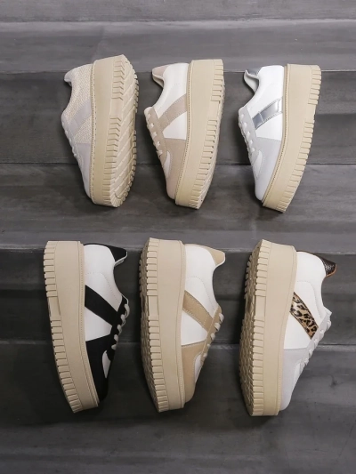 Royalfashion Sneakers à plateforme pour femmes Venusoe
