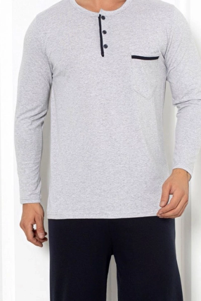 Pyjama en coton pour hommes Royalfashion avec poche