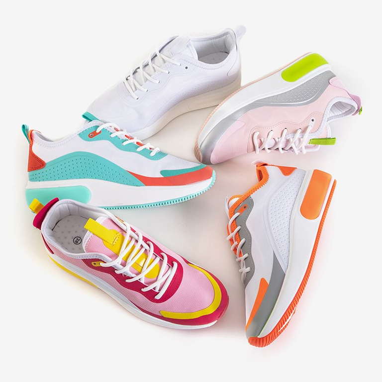 Chaussures de sport femme Tituana blanches et bleues - Footwear