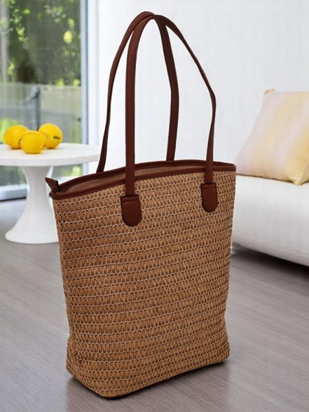 Royalfashion Grand Sac en Paille pour Femme Solea Sac