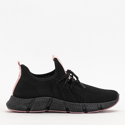 Chaussures de sport femme Bommgi noires et roses - Footwear