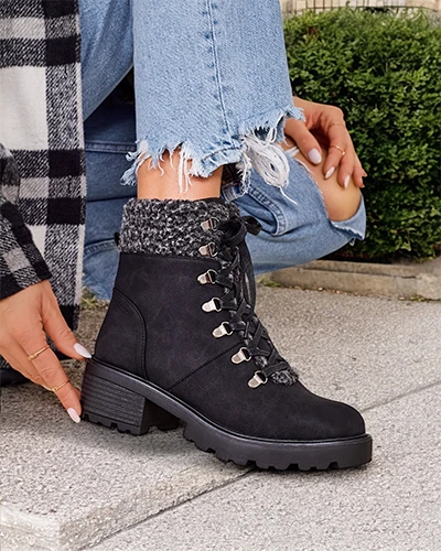 Royalfashion Bottes trapper pour femmes Sawoli