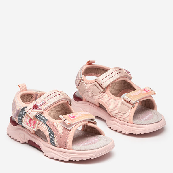 Sandales roses pour enfants avec velcro Ceteris - Footwear